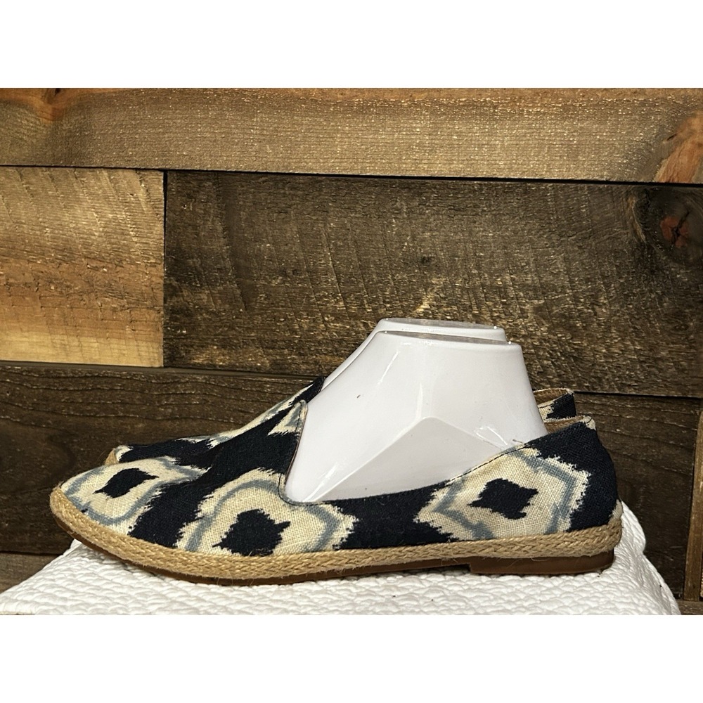 Seychelles Women's Browse Blue Floral Indigo Print Slip On Loafers US 10
